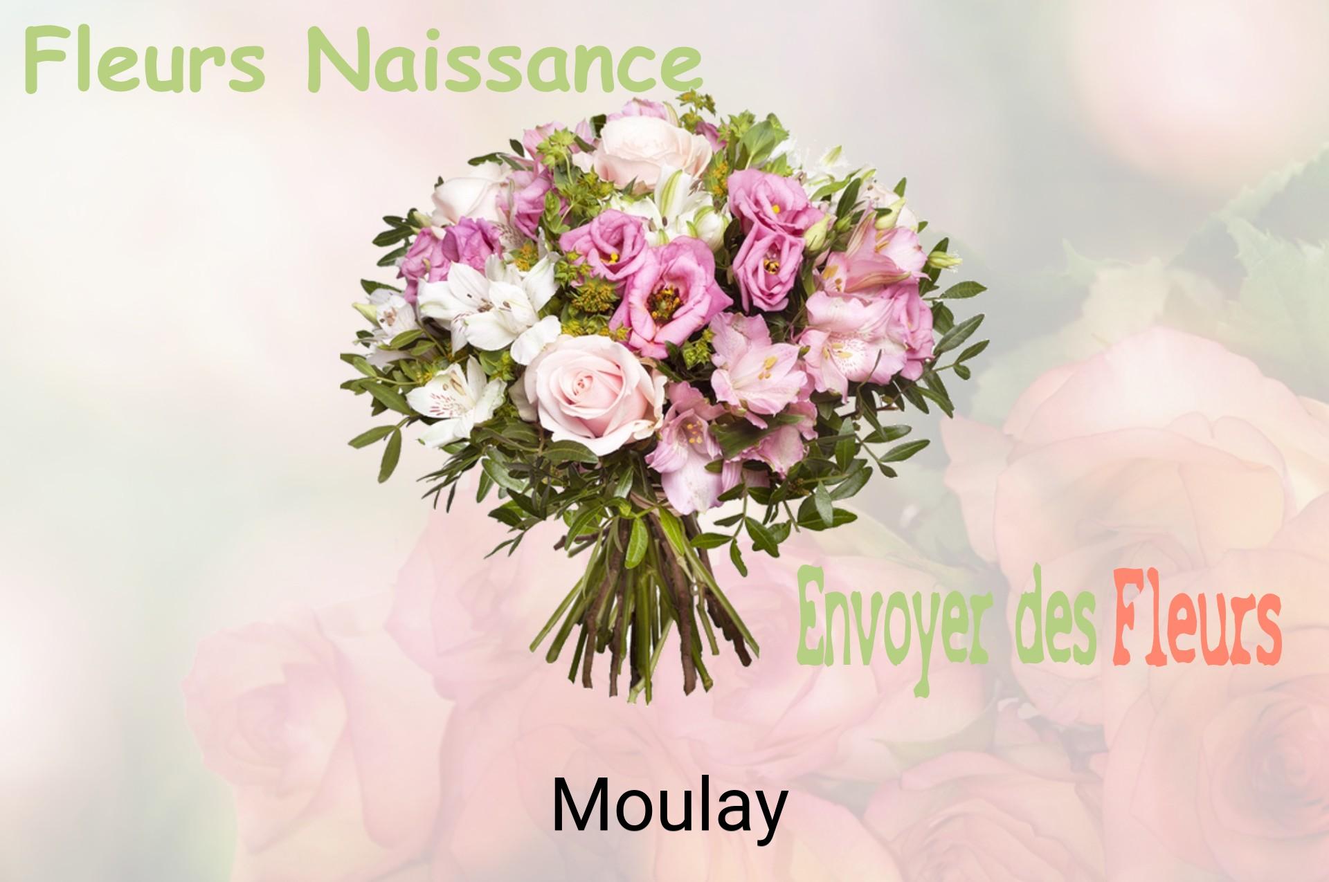 Bouquet de fleurs de naissance livré à Moulay